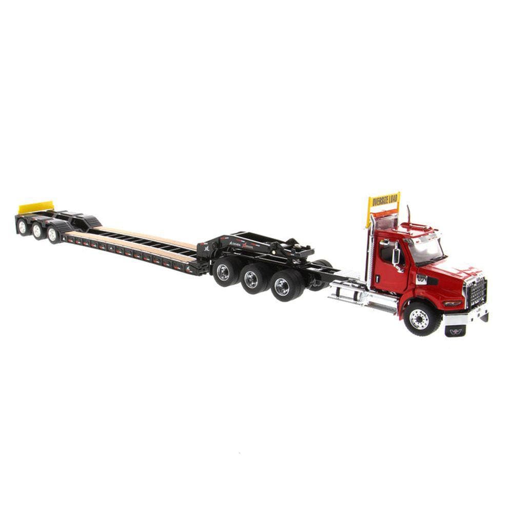 Miniatura 1/50 Caminhão Reboque Prancha Western Star 49X
