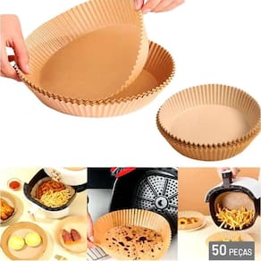 Forma Descartável De Air Fryer Fritadeira Pegador 50Un