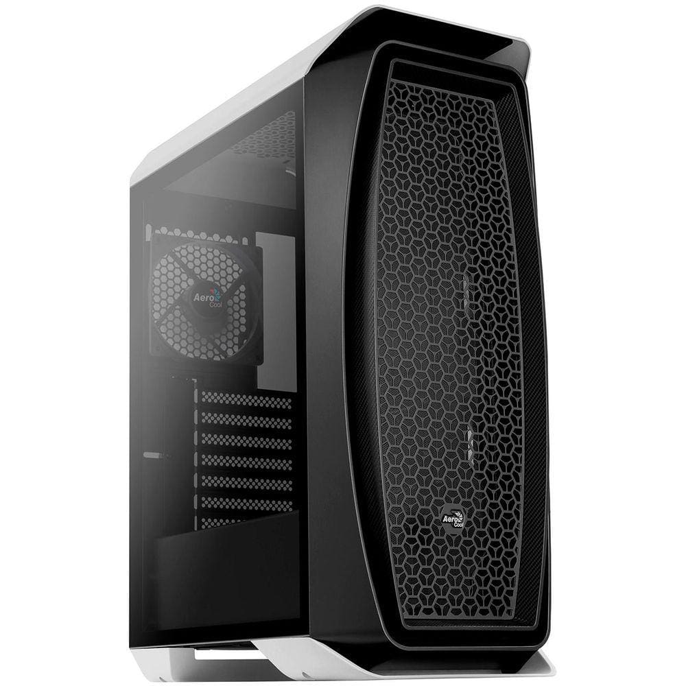 Gabinete Gamer Aerocool Aero One, ATX, 1x Fan Traseiro, Lateral em Vidro Temperado, Branco - 70166