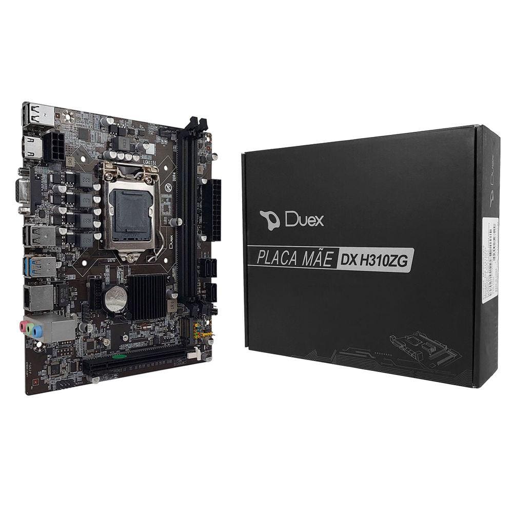 Placa Mãe Duex DX H310ZG, Intel 8ª/9ª Geração, DDR4, Socket LGA1151