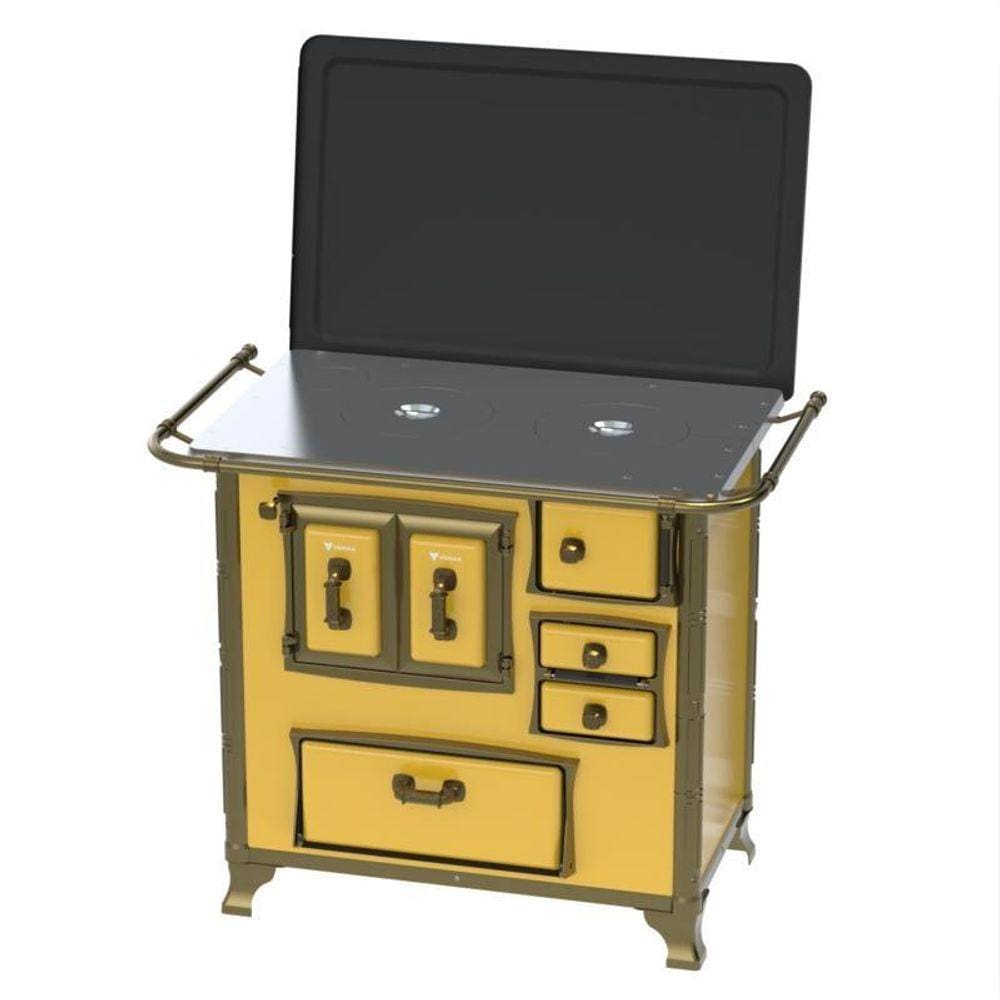 Fogao a Lenha N 1 Renaissance Chapa de Aluminio Amarelo