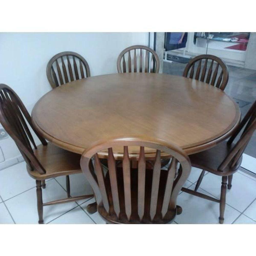 Sala de Jantar Gramado 1,50 x 1,50 - ( 06 Cadeiras ) - Móveis de Gramado