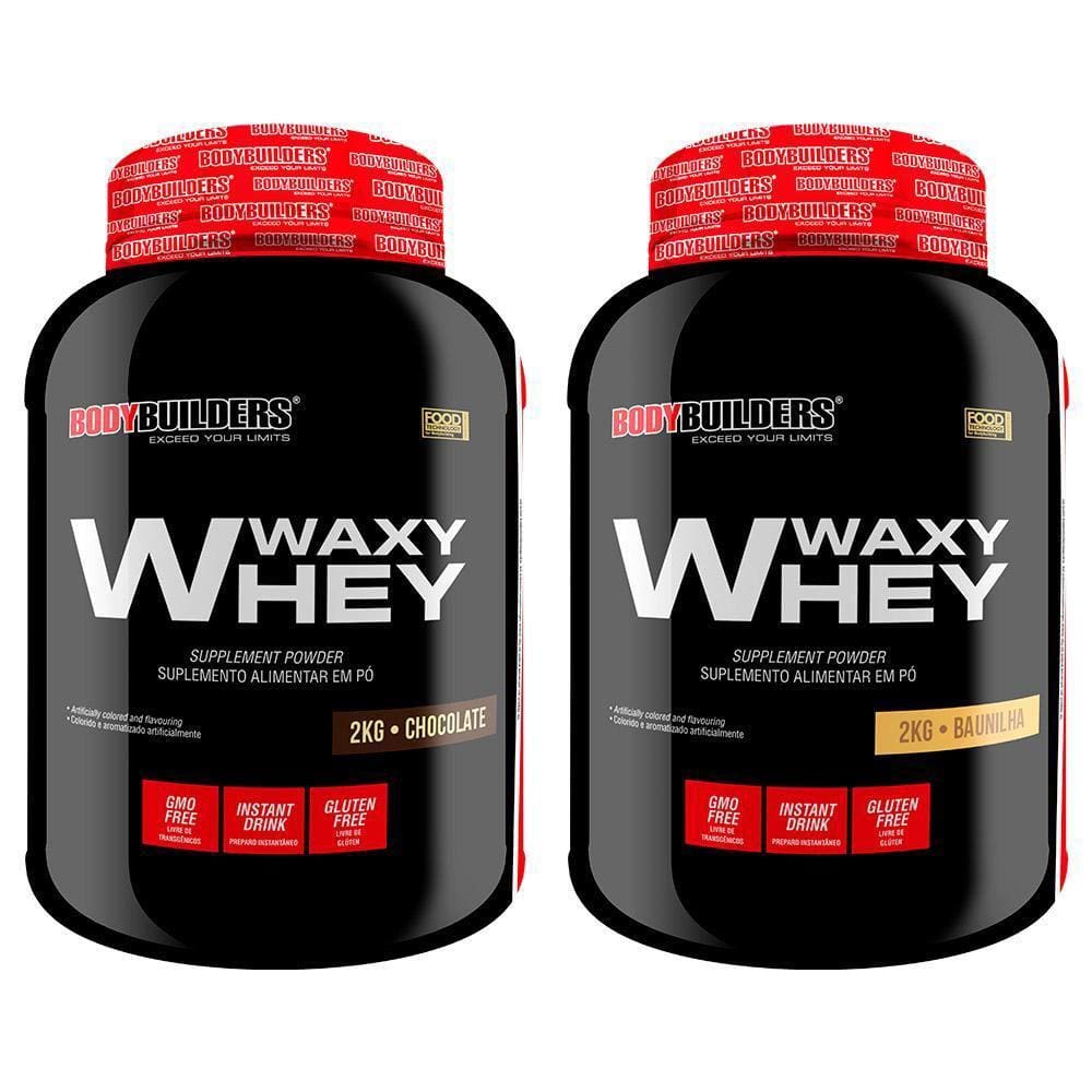 Kit 2 Whey Protein Waxy Whey 35% - 2Kg - Bodybuilders