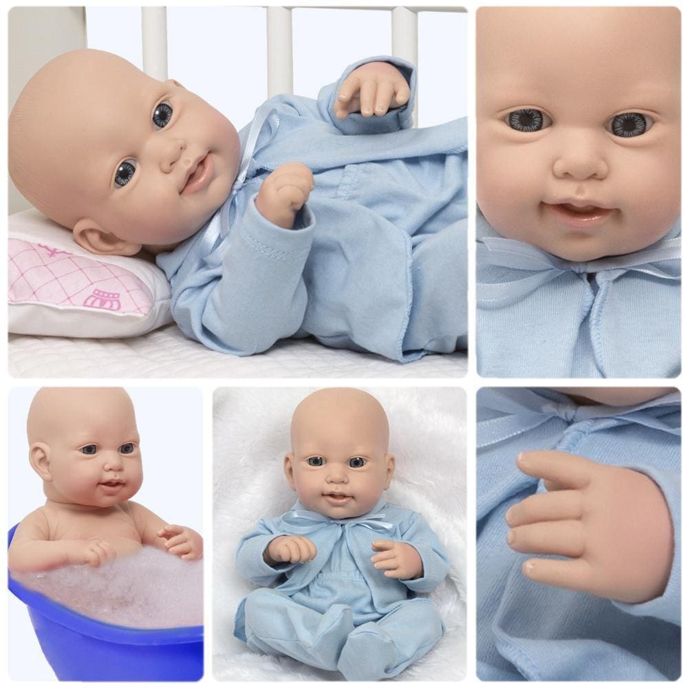 Boneco Bebê Reborn Luca Vinil Siliconado Bege 43cm