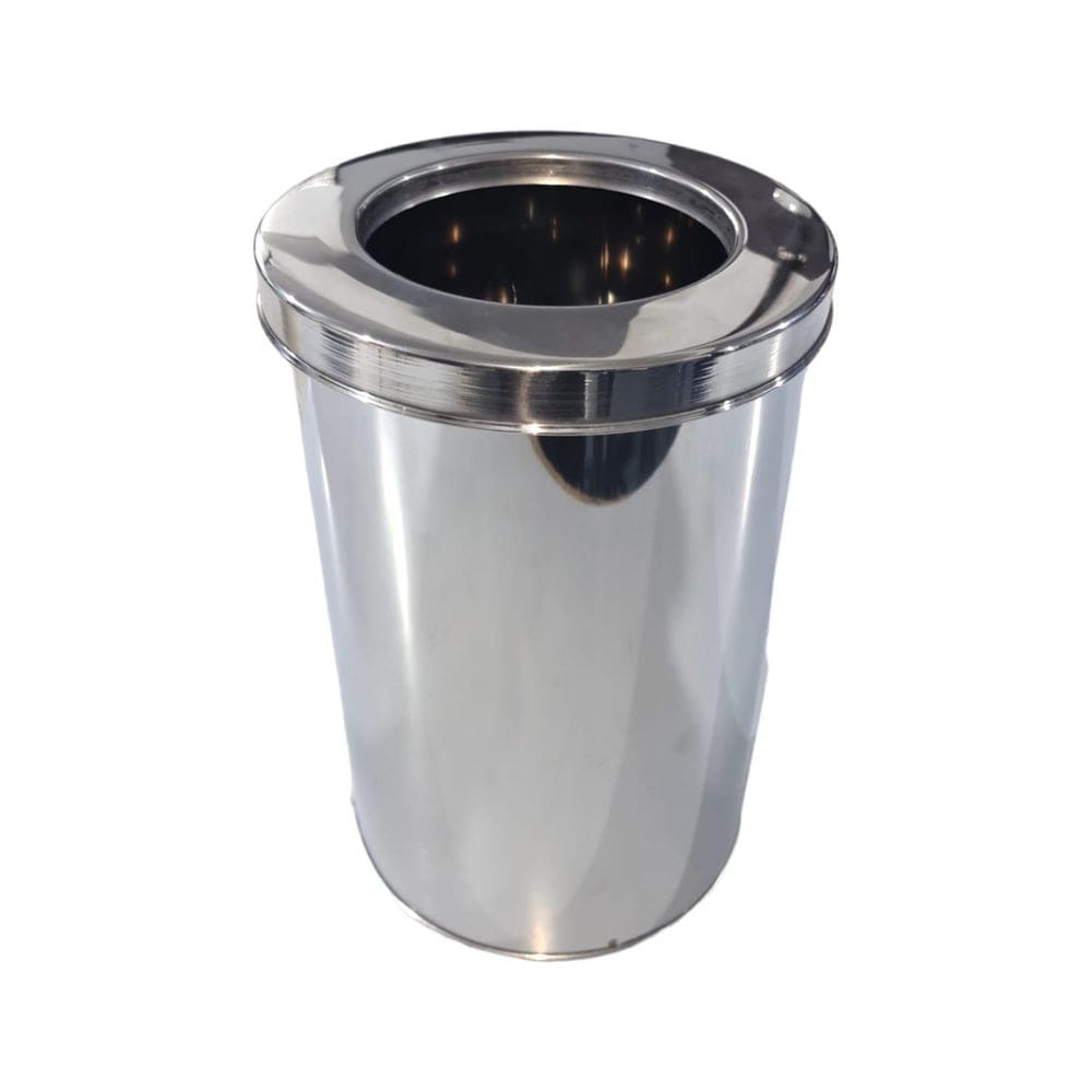 Cesto Lixeira Em Aço Inox Com Aro Cozinha Banheiro 5 Litros