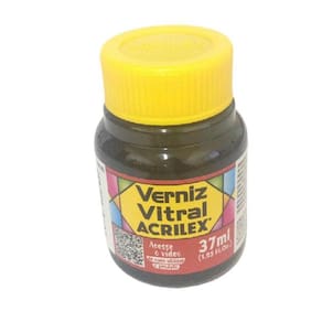 Verniz Vitral Vermelho Fogo - 507 - Acrilex - 37Ml