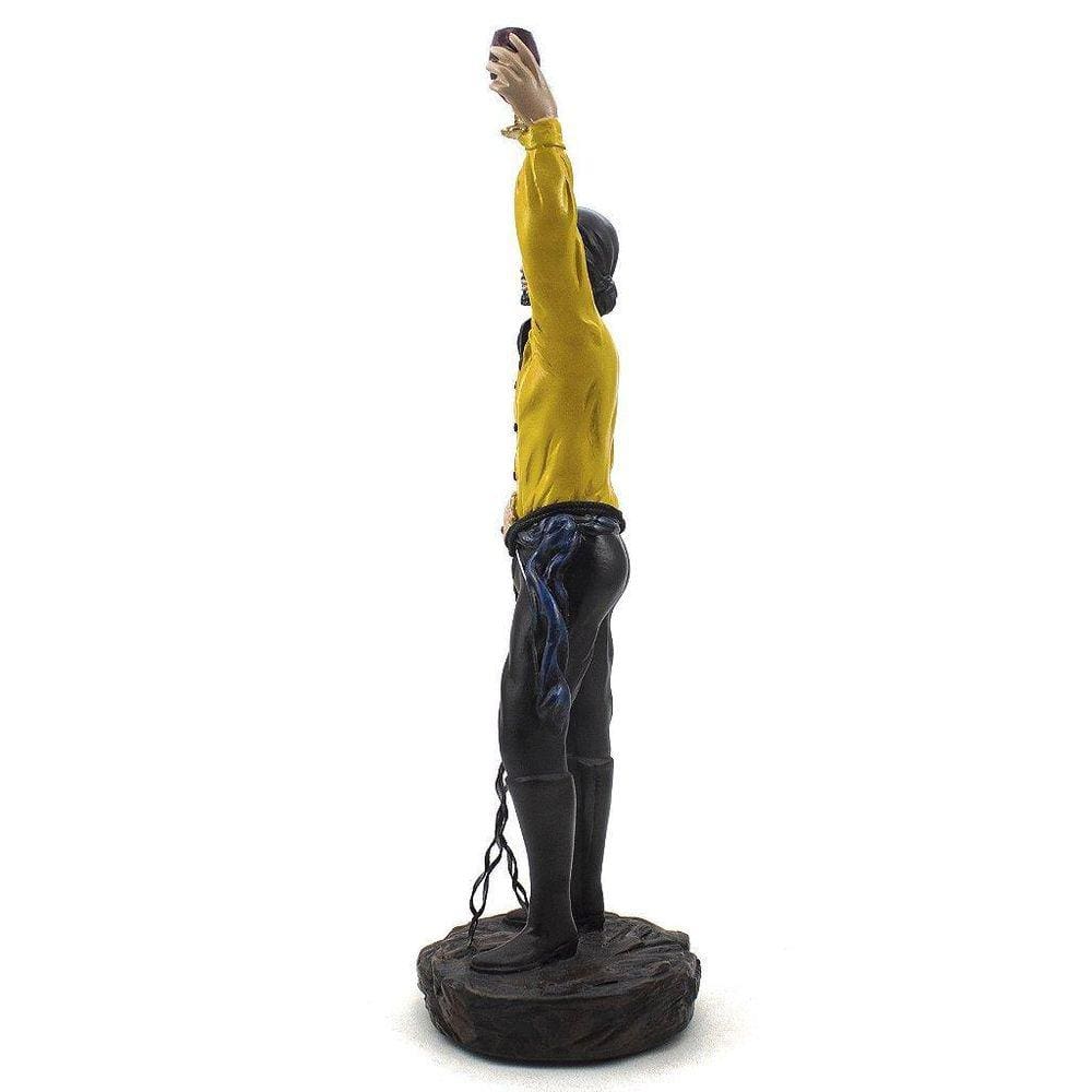 Imagem Cigano Luxo Amarelo Resina 32 Cm