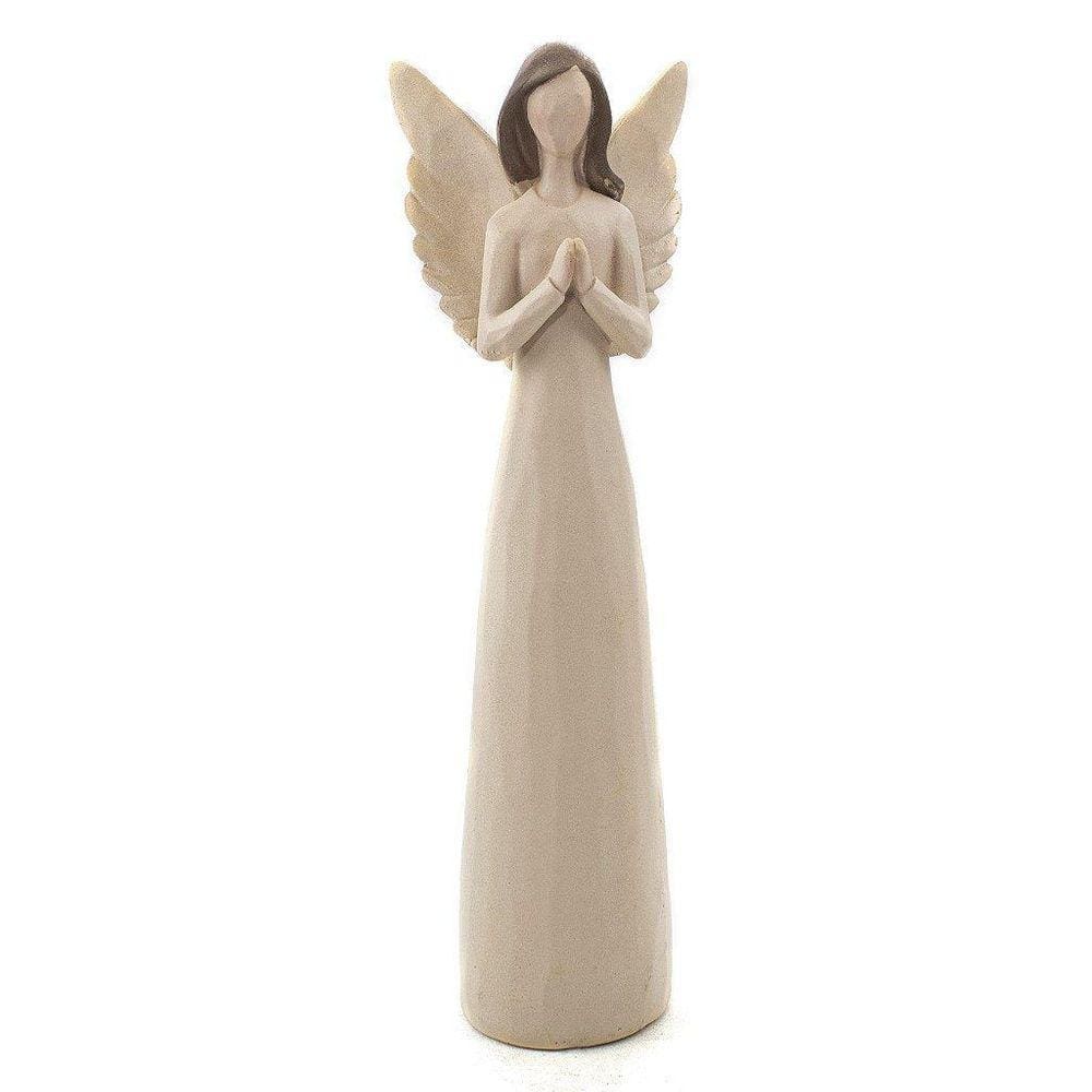 Imagem Anjo Rezando Resina 20 Cm