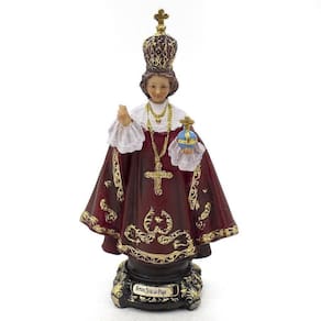 Imagem Menino Jesus de Praga Importada Resina 22 cm
