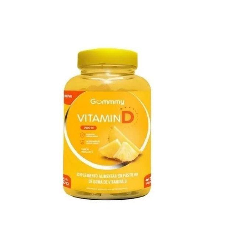Suplemento Alimentar Gummy Vitamina D Sabor Abacaxi C/30Uni