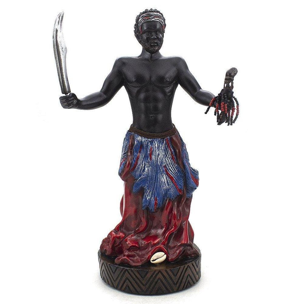 Imagem Ogum Xoroquê Luxo Resina 30 Cm