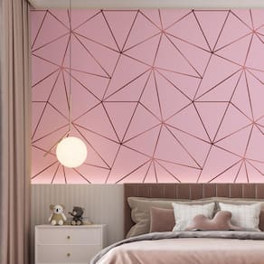 Kit 6 Rolos Papel De Parede Adesivo Zara Rosa 3,0M