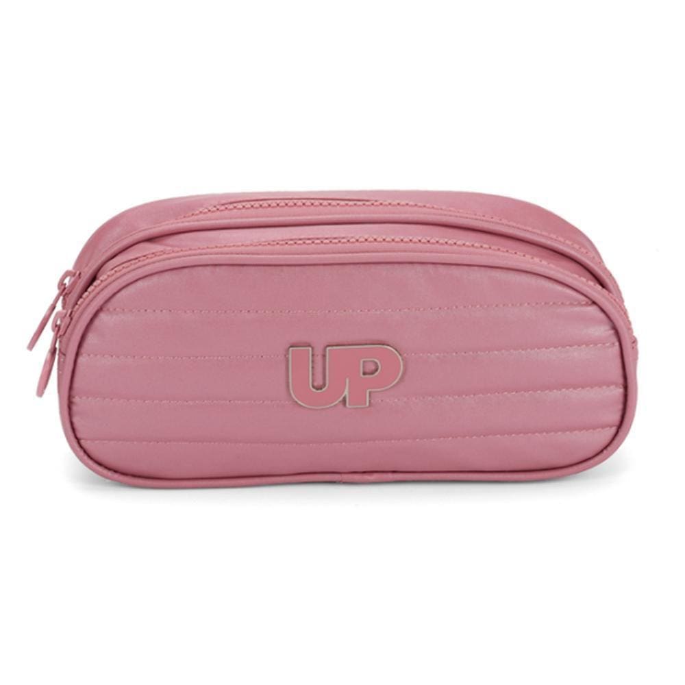 Estojo Duplo Rosa Escolar Up4You - Luxcel