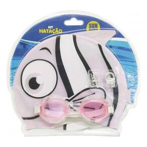 Kit Natação Infantil Sun Way - Rosa Completo