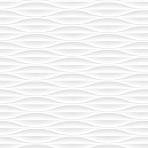 Kit 10 Rolos Papel De Parede Adesivo Ondulado Branco 3,0M