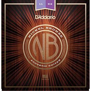 Encordoamento Violão Aço D`addario Nickel Bronze 011 NB1152