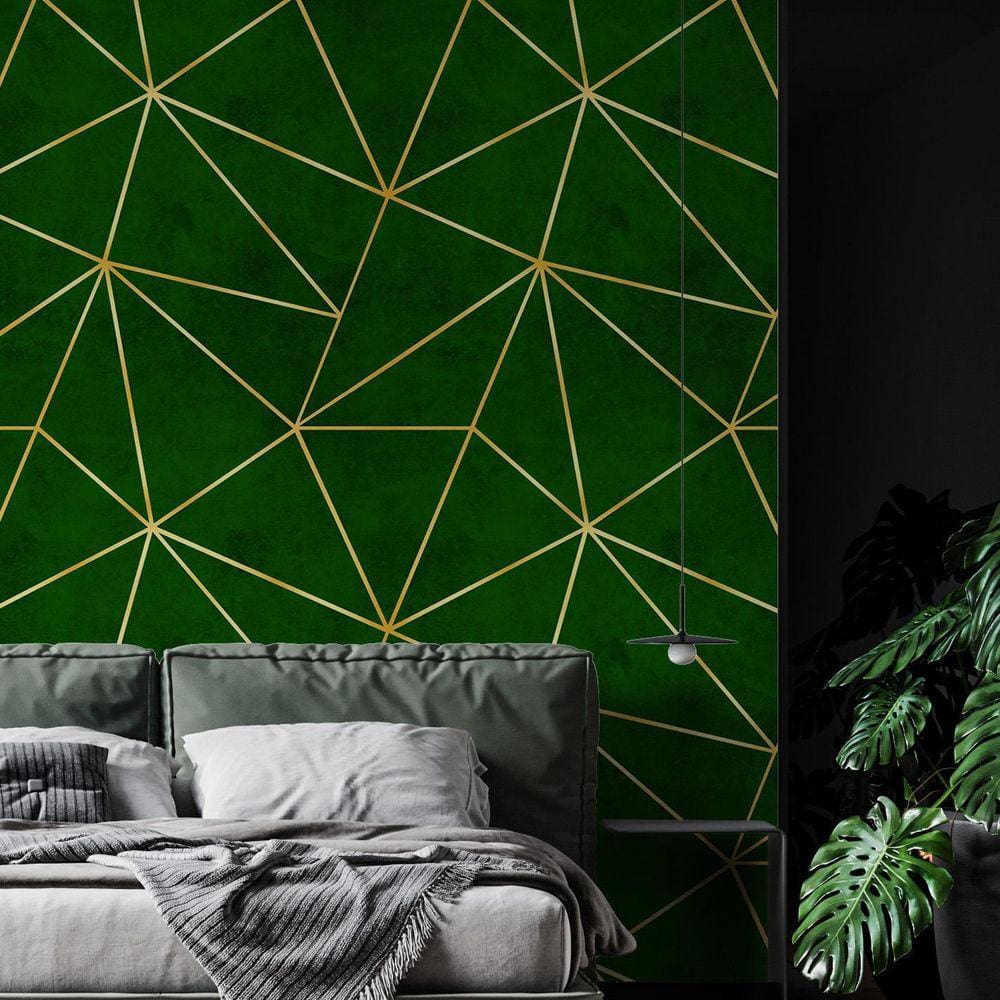 Kit 2 Rolos Papel De Parede Adesivo Zara Verde Dark 3,0M