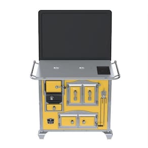 Fogao a Lenha N 2 Gab Sec Xv Chapa de Aluminio Amarelo