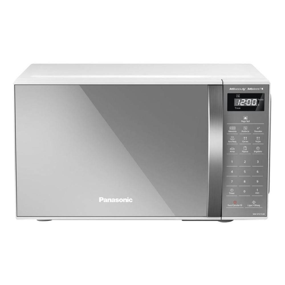 Micro-ondas Panasonic 21 Litros Branco Espelhado St27lw 127v