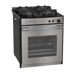 Fogao de Embutir 4 Bocas Venax Gaudi Platinum Vitreo Inox Gas Glp
