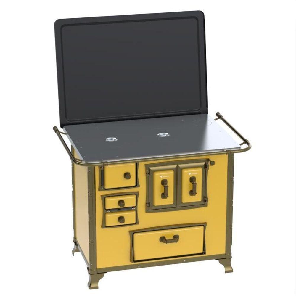 Fogao a Lenha N 2 Renaissance Chapa de Aluminio Amarelo