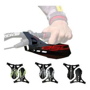 Protetor De Mãos Para Bicicleta - Preto/Vermelho