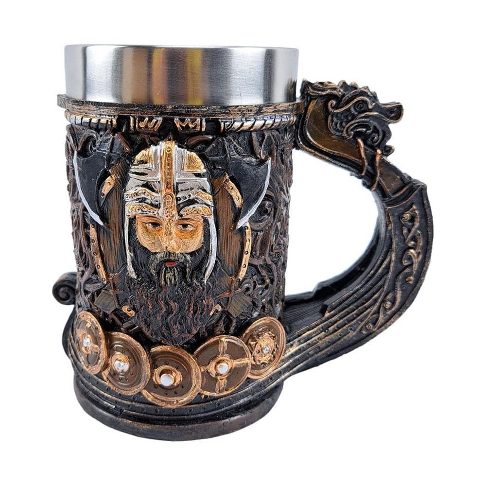 Caneca De Resina 3D Barco Vikings