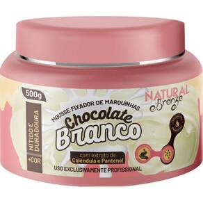 Mousse Fixador de Marquinhas Chocolate Branco 500g - NATURAL BRONZE COSMÉTICOS