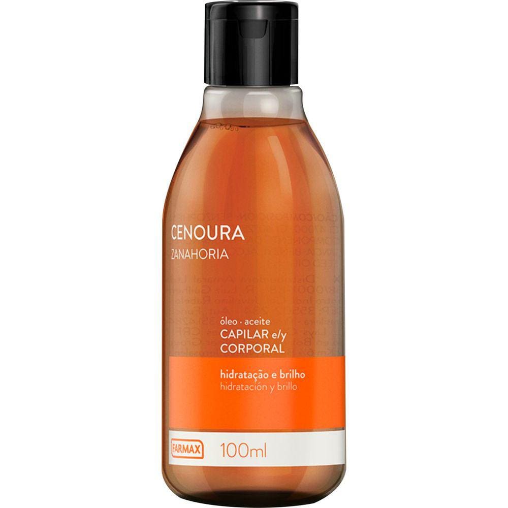 Óleo Capilar e Corporal Cenoura 100ml - FARMAX COSMÉTICOS