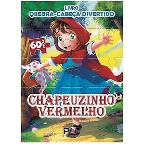 Quebra-cabeça Chapeuzinho Vermelho 60 Peças - 9786587130170