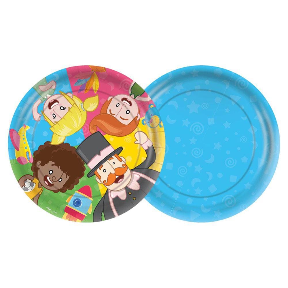 Kit Pratos Mundo Bita 12 Unidades 18cm