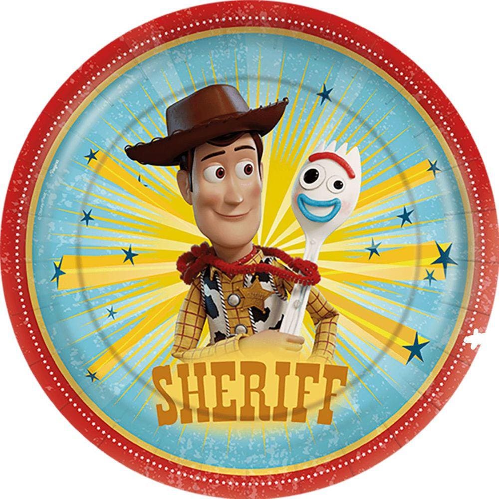 Kit Pratos Toy Story 12 Unidades 18cm