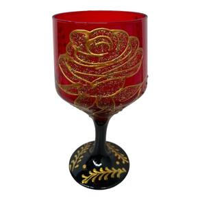 Taça Pomba Gira Preta Vermelha Rosa Buffet Cristal 300ml