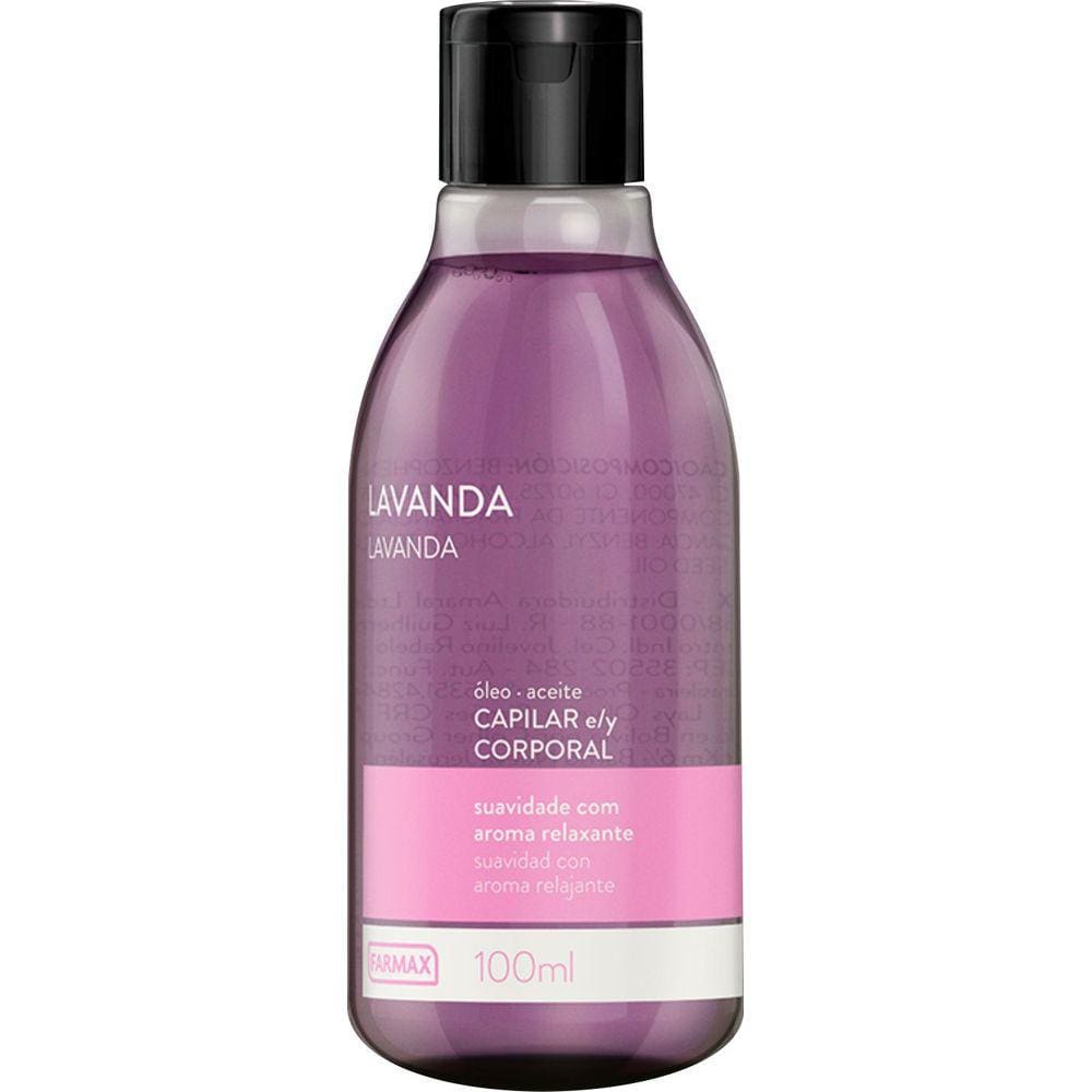 Óleo Capilar e Corporal Lavanda 100ml - FARMAX COSMÉTICOS