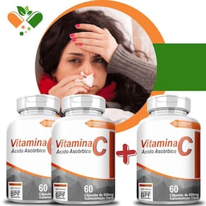 Vitamina C Revestida 2+1 - Fortalece Imunidade
