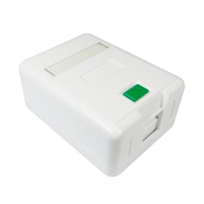Caixa de Sobrepor 1 porta Fêmea - para Keystone - Branco