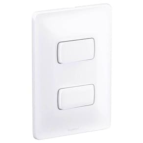 Interruptor Legrand Pial Zeffia - Duplo - 10A - Branco - 680101