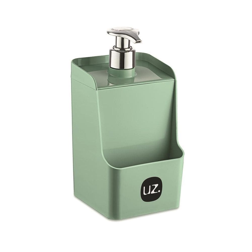 Porta Detergente Slim Dispenser Suporte Esponja Uz Verde