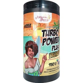 Creme de Parafina Turbo Power Plus Bronze Pele Morena 930g - MELANINA COSMÉTICOS