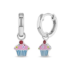Brincos In Season Jewelry em prata esterlina 925 Cupcake Dan