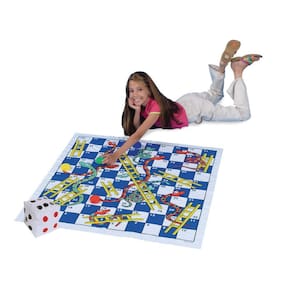 Jogo Jumbo Snakes & Ladders S&S Worldwide com vinil 40x40