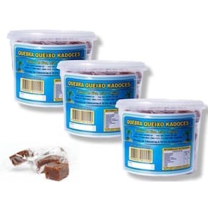 Bala Quebra Queixo Kadoces Pote 600g - 3 Potes