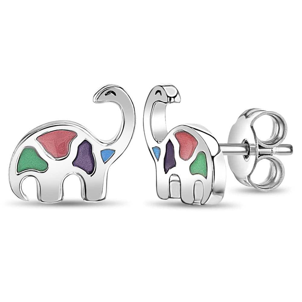 Brincos In Season Jewelry em prata esterlina 925 Dinosaur St