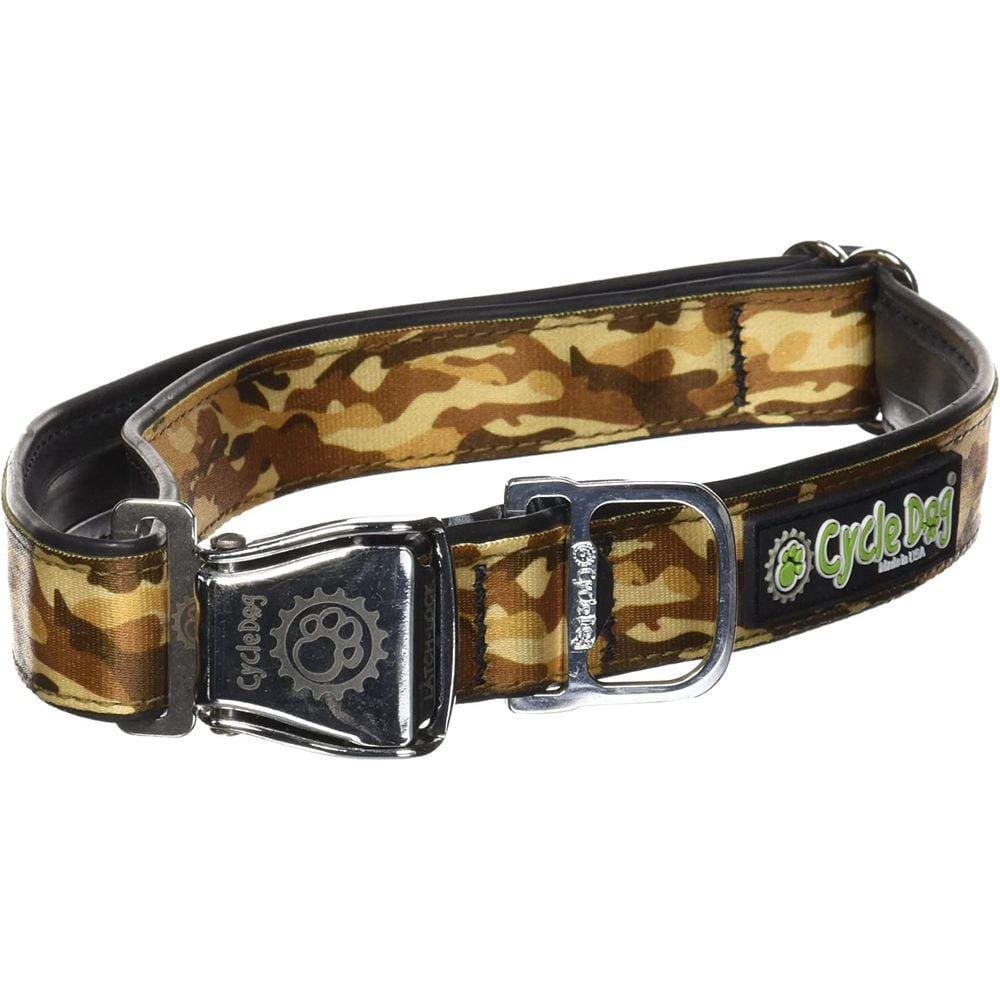Coleira para cães Cycle Dog Brown Camo com abridor de garraf