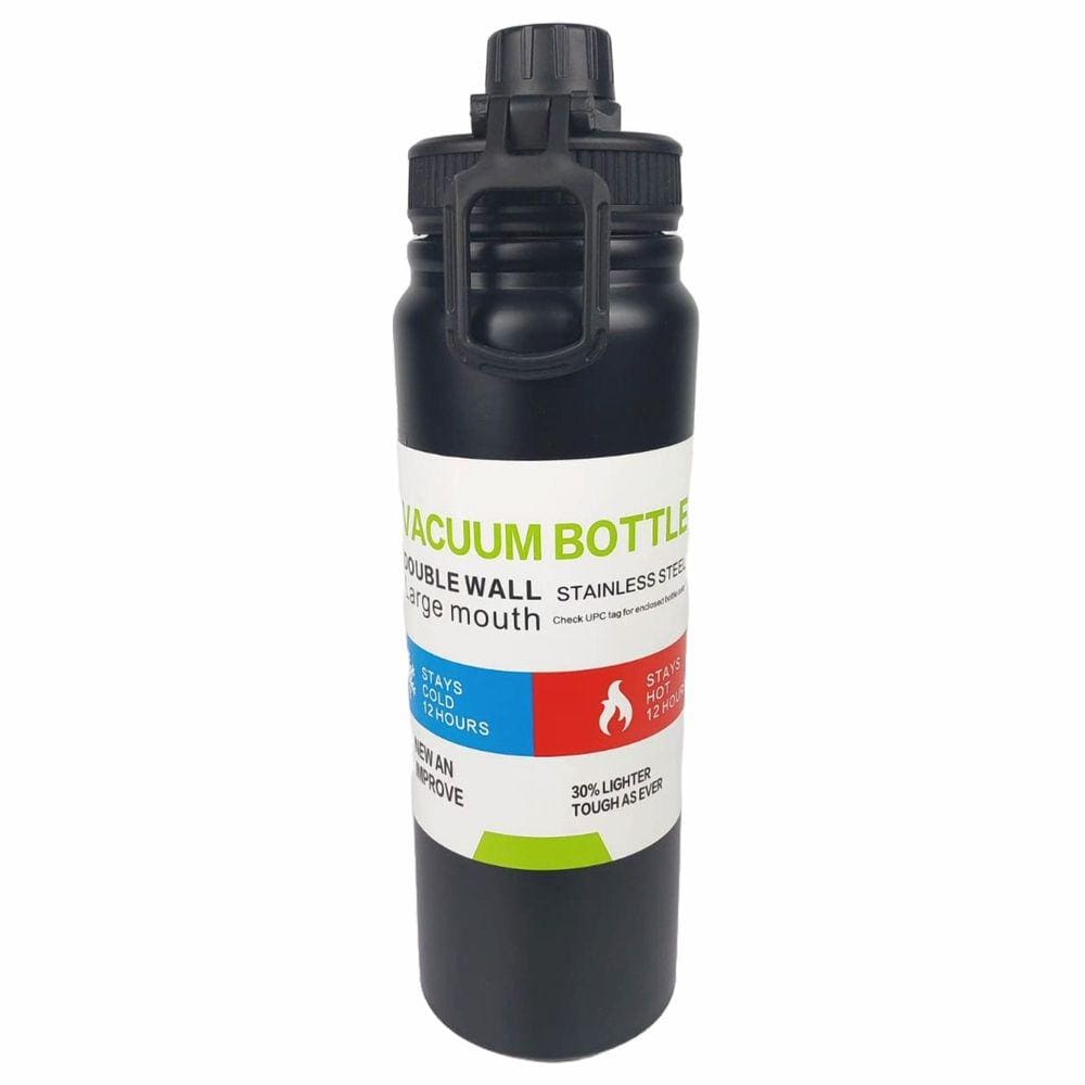 Garrafa Térmica Squeeze Sport preta 800ml Magic Planet