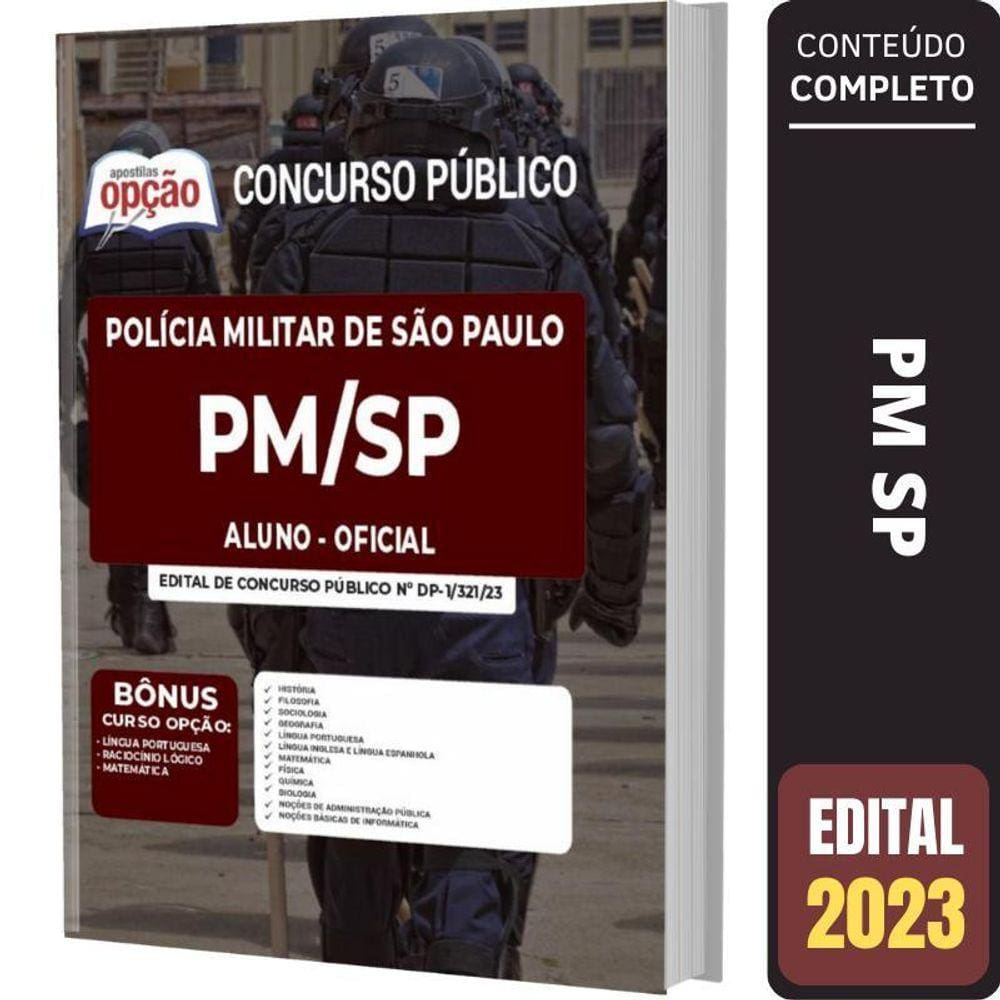 Apostila Pm Sp - Aluno-Oficial Polícia Militar De São Paulo