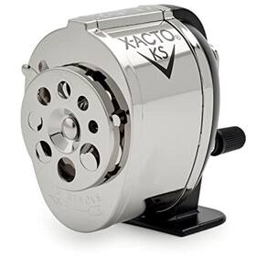 Apontador de lápis X-Acto KS Manual Heavy Duty com suporte d