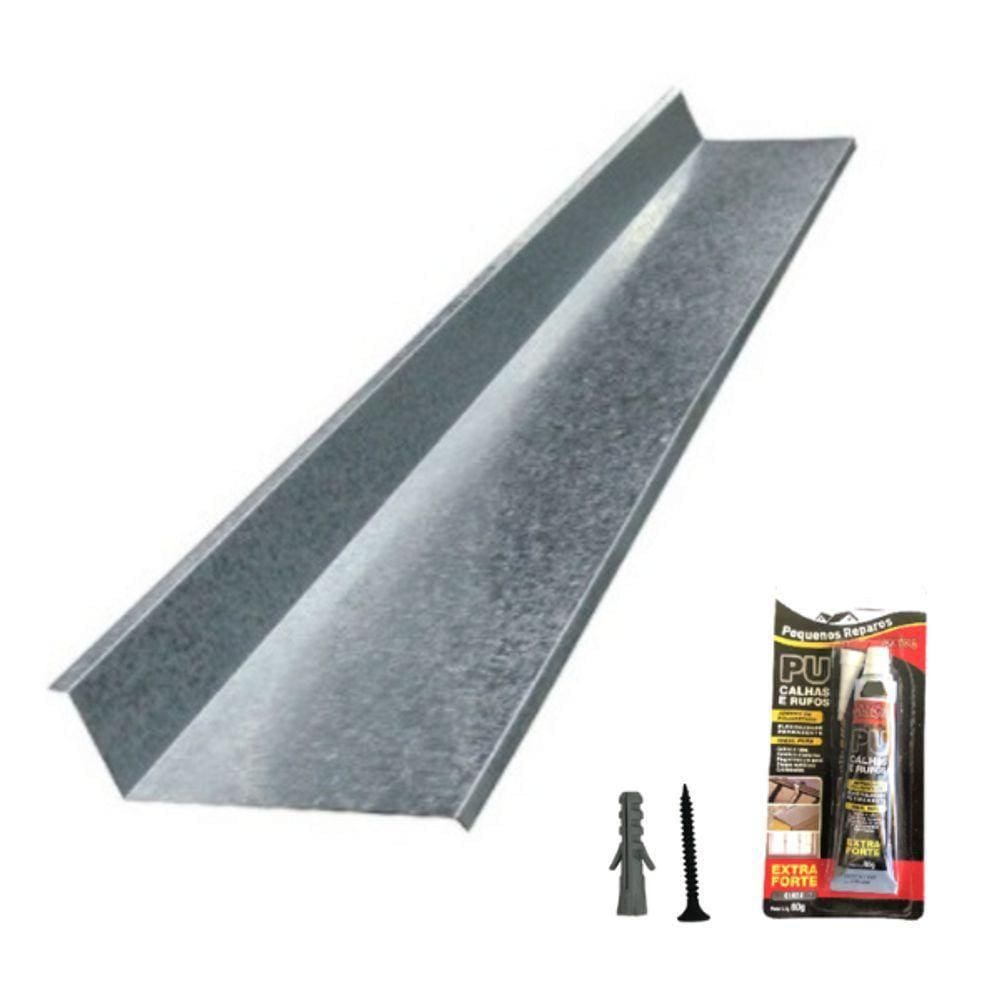 Rufo De Encosto Rufo Externo Galvanizado Corte 20 - 10 Metros