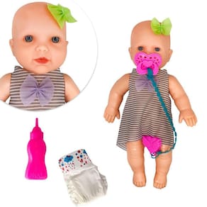 Boneca Babidu Faz Xixi na Fralda - Brinquedo Educativo