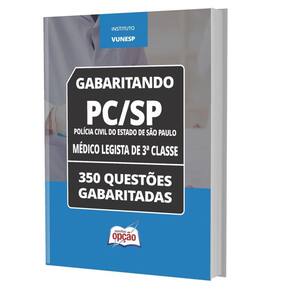 Caderno De Testes Pc Sp 2023 - Médico Legista De 3 Classe